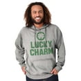 thumbnail image 3 of Saint Patricks Lucky Charm Shamrock Hoodie Sweatshirt Women Men Brisco Brands S, 3 of 6