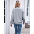 thumbnail image 2 of Womens Jacket Coat Casual Stand Collar Zip Up Fall Fashion Jackets Outfits with Pockets Grey L, 2 of 8
