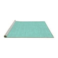 thumbnail image 2 of Ahgly Company Machine Washable Indoor Rectangle Abstract Turquoise Blue Contemporary Area Rugs, 2' x 3', 2 of 4