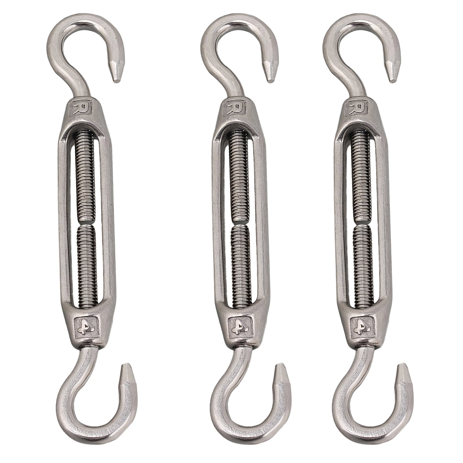 M10 Stainless Steel Turnbuckle Wire Rope Tensioner Adjustable 