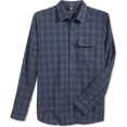 thumbnail image 1 of Volcom Camisa de franela con botones para hombre, azul, grande, 1 of 1