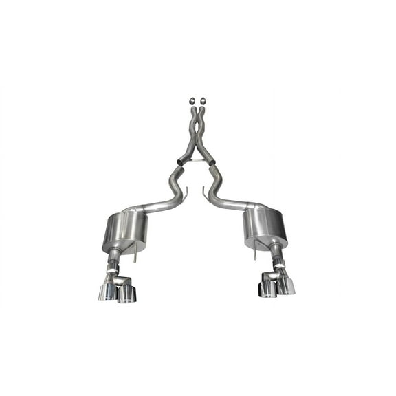 Corsa Performance 21042 Sport Cat-Back Exhaust System Fits 18-20 Mustang Fits select: 2018-2023 FORD MUSTANG GT