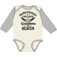 thumbnail image 3 of Inktastic Handpicked for Earth by My Grandma in Heaven Angel Wings Boys or Girls Long Sleeve Baby Bodysuit, 3 of 5