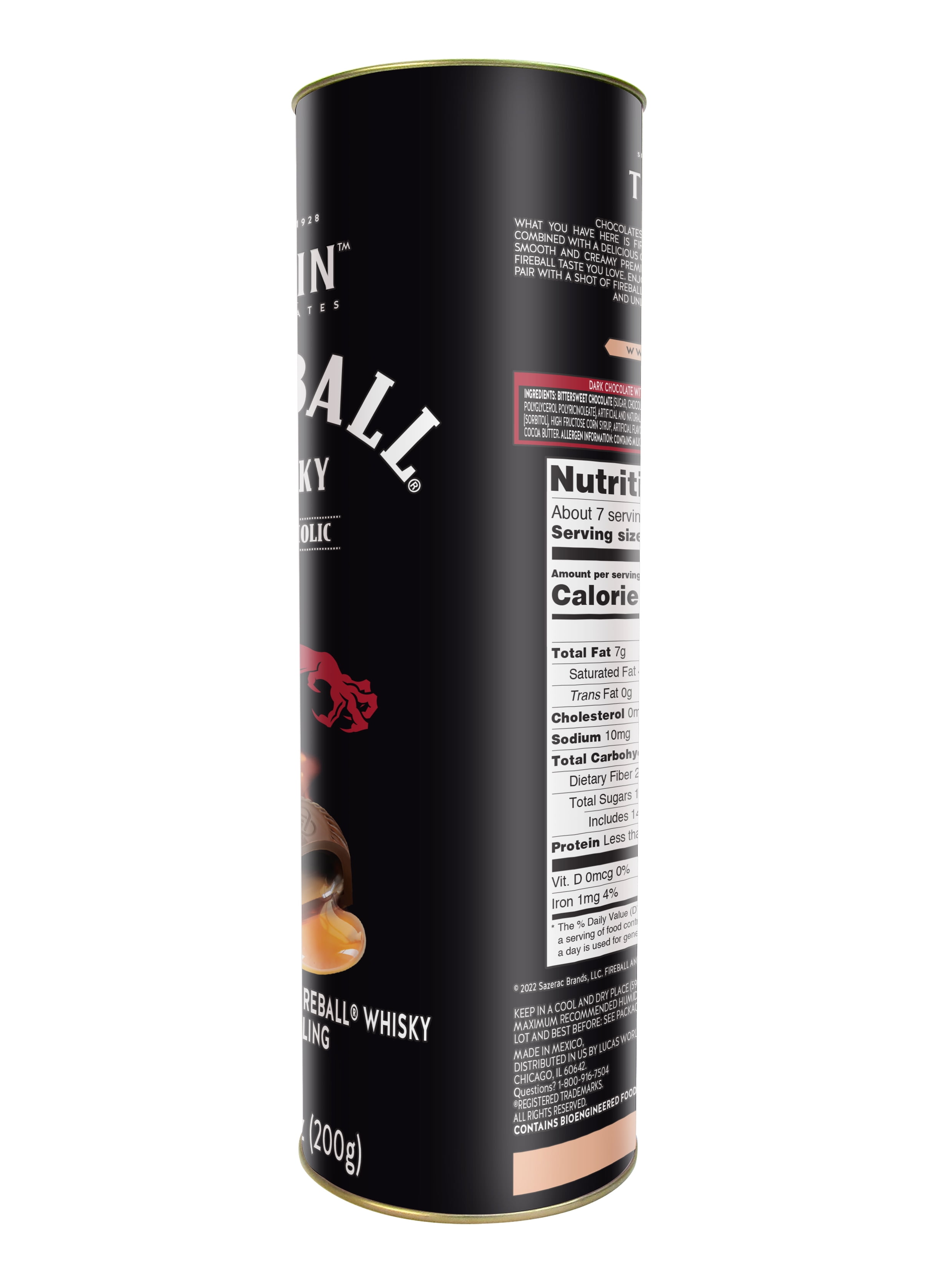 Turin Fireball Chocolate Truffles Everyday - 7 oz Tube