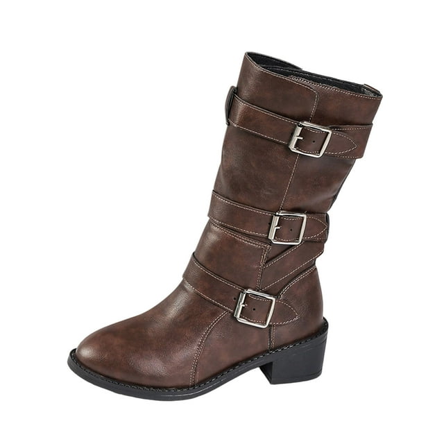 Bottes d'Hiver pour Femmes Super Tendance Bottes Courtes Chic