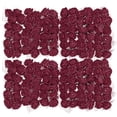 thumbnail image 1 of Rosa Artificial Flores Cabezas, Oscuro Rojoes 0.8 Pulgada-1 Pulgada  para DIY Manualidades Boda y Fiesta Decoración Pack de 144, 1 of 6