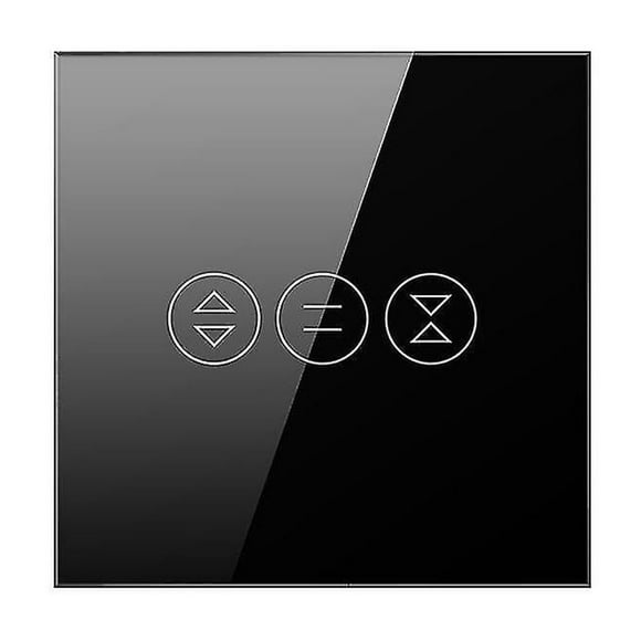 EU Black Wifi Curtain Switch For Electric Motorized Roller Shutter blinds