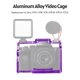 thumbnail image 5 of Jaula de cámara Andoer Jaula para cámara Jaula de video de aleación de aluminio con soportes dobles para zapata fría Numerosos reemplazos de roscas de 1/4 de pulgada para Sony A7IV/ A7III/ A7II/ A7R I, 5 of 7