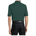 thumbnail image 4 of Yellow Rooster Mens Heavyweight Cotton Pique Polo with Pocket Dark Green 3XL, 4 of 4