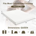 thumbnail image 2 of 4 inch Queen Sofa Mattress with Removable Washable Cover,Replace Pull Out Queen Sleeper Sofa Mattress for RVs,Daybeds,Boats&Guest Rooms,58x72x4 inch, 2 of 5