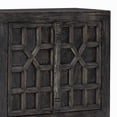 thumbnail image 2 of Benjara 72 Inch Sideboard Buffet Console Cabinet, 4 Doors, Wood, Distressed Black, 2 of 5