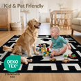 thumbnail image 4 of ODIKA 4'x6' Ultra-Soft Area Rug, Cowboy Cow Gothic Steer Motif Spotted Decorative Themed Hid Print None Washable, Bare feet friendly, Silk-Touch for Bedroom Home office, 4 of 7