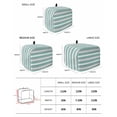 thumbnail image 3 of Fsddascl Aqua Grey Stripe Toaster Cover 2 Slice, Small Kitchen Appliance Covers, Minimalist Farmhouse Striped Toaster Oven Cover with Loop, Bread Machine Cover Polyester Dust Cover Protection, 3 of 5