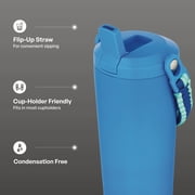 TAL 24oz Stainless Steel Hudson Paracord Handle Water Bottle, Blue