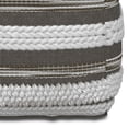 thumbnail image 6 of Simpli Home Sommer Boho Square Pouf in Natural/Taupe Grey Handloom Woven Pattern, 6 of 10