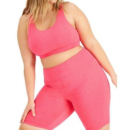 

Ideology Women s RapiDry Stretch Sports Bra Pink Plus Size 2X