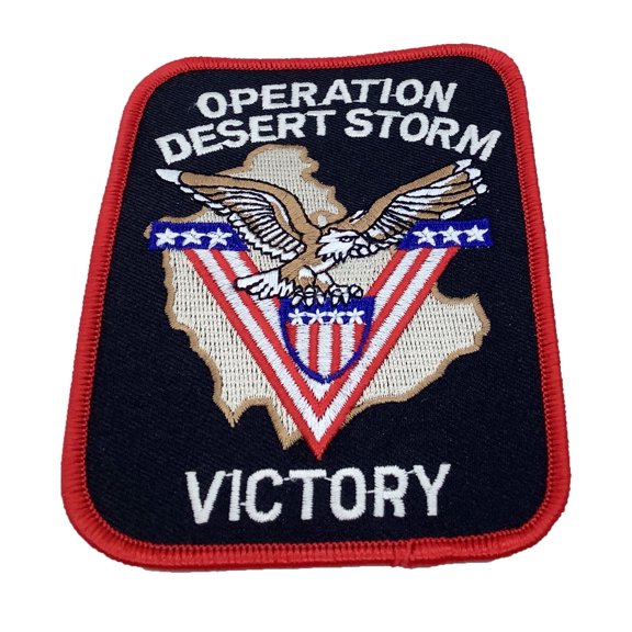 Operation Desert Storm Victory Patch Plastic Backing