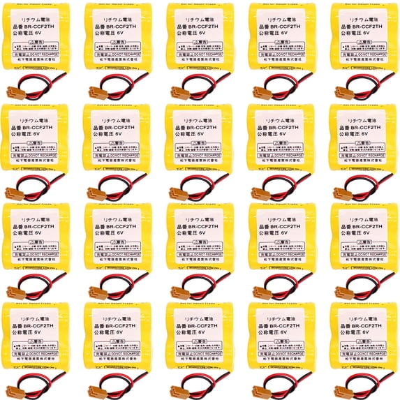 20Pcs BR-CCF2TH Battery BR-C 6V 5000mAh BRCCF2TH Battery For Fanuc PLC BR-CCF2TH