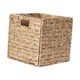 thumbnail image 5 of Cesta de almacenamiento plegable de jacinto, organizador de artículos diversos, cesta de almacenamiento en forma de cubo para 25cmx25cmx25cm, 5 of 9