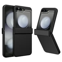 Deck for Samsung Galaxy Z Flip 6 Case with Hinge Protection, Z Flip 6 Case with Outer Screen Protection, HD Clearly Full body Shockproof Case for Samsung Galaxy z flip 6 (2024),Black