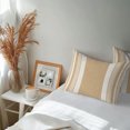 thumbnail image 6 of Lumbar Pillow Covers 20x12 Inch Set of 2, Vintage Tan Brown Striped Waterproof Outdoor Pillow Covers, Farmhouse Modern Stripes Boho Linen Decorative Cushion Pillowcases for Patio Garden Couch Bed, 6 of 9
