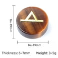 thumbnail image 3 of MATROOY 25pcs Natural Crystal Quartz Stone Rune Set Elder Futhark Reiki Healing Gemstone-Howlite, 3 of 8