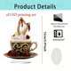 thumbnail image 2 of CaiYueKe Romantic Heart Teacup Acrylic Ornament Decorative Gift for Couples Valentine's Day Anniversary Wedding Home Decor Kitchen Desk Tabletop Decoration Love Present Souvenir Collectible, 2 of 9