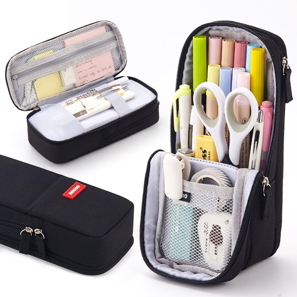 Multi Purpose Large Capacity Multi-layer Students Pencil Case Pen Bag Pouch Lin 