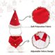 thumbnail image 4 of Disfraz de Navidad para gatos/perros, ropa para perros pequeños, traje de Año Nuevo, accesorio divertido para mascotas, sombreros de Papá Noel para gatos, capa para mascotas, ropa de invierno, 4 of 4