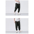thumbnail image 3 of Big and Tall Cargo Pants for Men - Casual Elastic Summer Drawstring Cargo Pants, 3 of 10