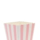 thumbnail image 4 of Contenedor de Dulces de Cartón Perfecl Juego de Favor de Palomitas de Maíz Rayas Rosas 10x, 4 of 4
