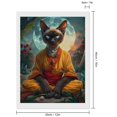 thumbnail image 2 of Diamond Art Kits for Adults, Moonlit Hairless Cat MonkDiamond Painting Kits for Beginners, Frameless Round 5D Full Drill Diamonds Art Gem Art Crafts Home Decor Gifts, 2 of 8