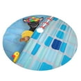 thumbnail image 2 of Kll 36" Christmas Tree Skirt Prague Ratter Dog In Bathtub Xmas Tree Skirts Mat For New Year Xmas Holiday Party Indoor Outdoor Home Decoration, 2 of 9