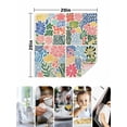 thumbnail image 4 of Abstract Flower Cloth Napkins Set of 4 Reusable Dinner Napkins, Coolorful Wildflower Darden Floral Cocktail Napkin Washable Table Napkins for Wedding/Holiday Party/Baby Shower 20"x20", 4 of 7