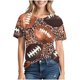 thumbnail image 1 of Tops de Cuello Redondo para las Mujeres Camiseta de Manga Corta Impresa Casual, Tops Cortos de Moda para las Mujeres de Uso Diario, 1 of 7