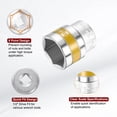 thumbnail image 4 of Uxcell 4pcs 1/2" Drive 6 Points Socket 34mm CR-V Metric Shallow Impact Socket, 4 of 7