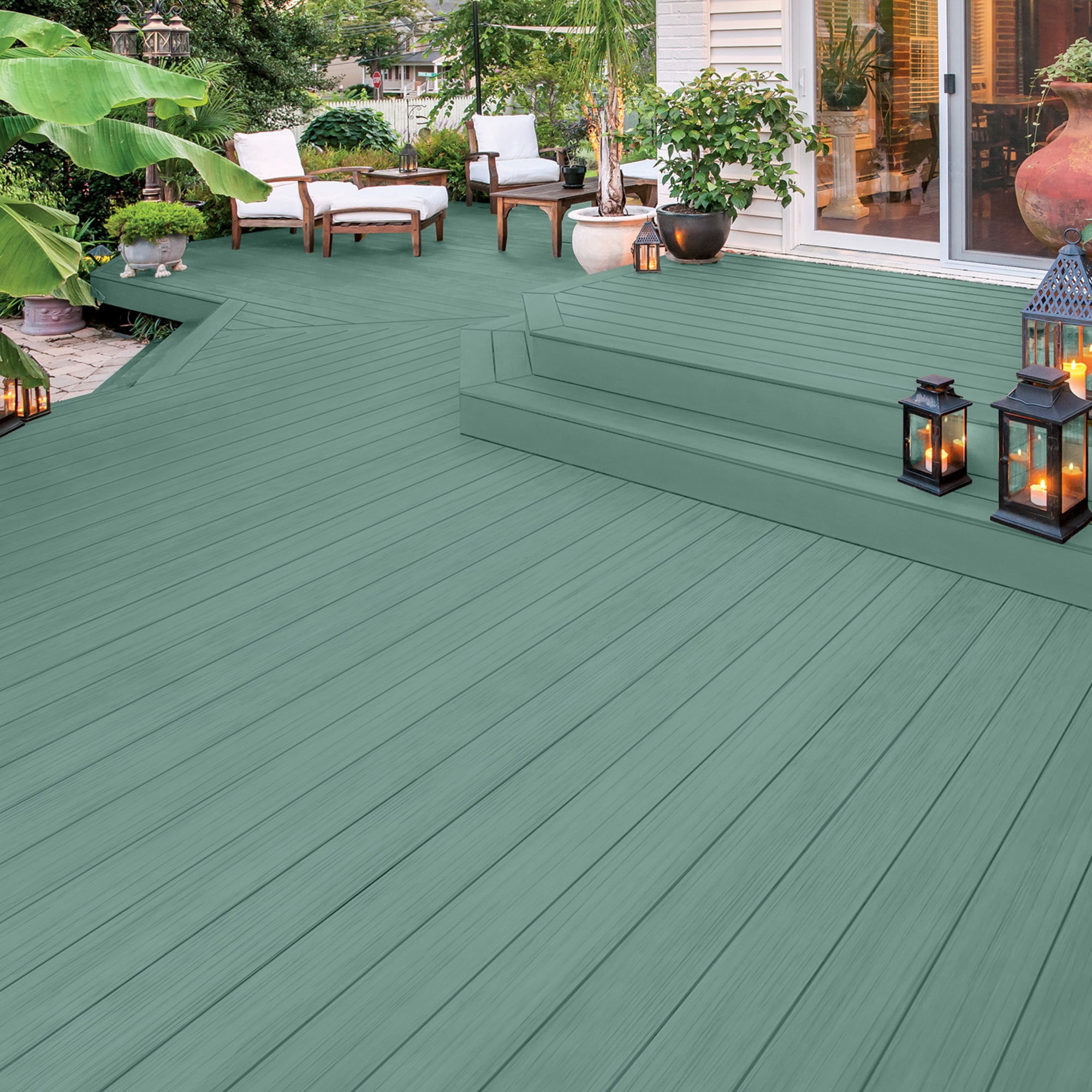 Olympic Maximum 1 GallonSC-1074 Shipmate Blue Solid Color Exterior Stain and Sealer in One