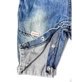 thumbnail image 6 of KIDSCOOL SPACE Baby Girls Easy Diaper Changing Snap Legs Whale Embroidered Denim Overalls,Blue,18-24 Months, 6 of 6