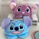 thumbnail image 4 of Lindo Lilo Stitch con capucha en forma de U almohada para el cuello Stitch Ángel encantador viaje Blackout almohada para el cuello almohada para siesta para oficina chica, 4 of 5