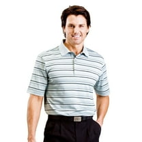 Monterey Club Men's Kanter Stripe Texture Golf Polo Shirt #1628