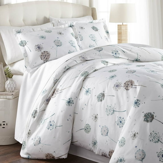 Dandelion Dreams Printed Cotton Duvet Set by SouthShore Fine Linens