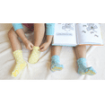 thumbnail image 6 of Beaniara 4 Pairs Anti Slip Silicon Grip Socks, 3 Sizes For 1-7 Years Baby, Toddler, Kid (Aqua, L), 6 of 7