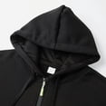 thumbnail image 4 of FEIFLY Men's Autumn Winter Long Sleeved Hooded Sweatshirt Casual Unique Outdoor Pullover Tops Solid Color Classic Outwear, 4 of 4