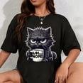 thumbnail image 1 of Playera de Mujer con Gato Gruñón y Diseño de Café "Uh Nope" - 100% Algodón, 1 of 7