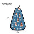 thumbnail image 6 of Retro Snowman Pattern Hand Towel Quick Drying Home Storage Kitchen Towel Hooks Dish Cloths, 6 of 6