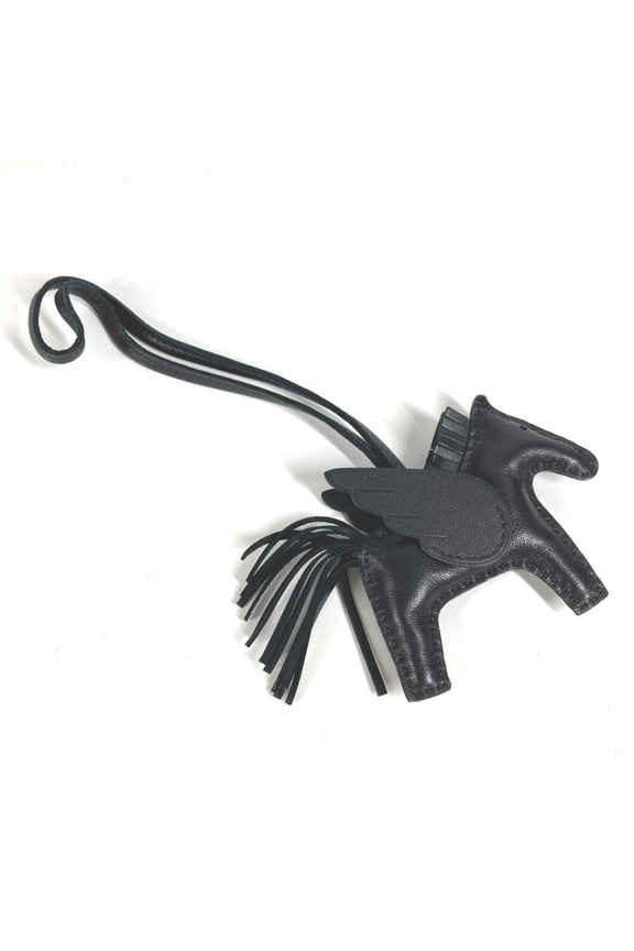 Pre-Owned HERMES Rodeo Pegasus PM Bag Charm, Black, by Anjo Miro, Men's and Women's,... (Good)