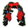 thumbnail image 1 of Adornos navideños para buzón Uanit con muñeco de nieve, bayas, decoración de botín, decoración navideña roja para jardín, decoración para exteriores, guirnalda navideña, decoración para buzón., 1 of 5