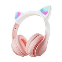 New Wireless Bluetooth Headsets Light Up Cat Ears Cute High Sound Quality Sports Gaming Headphones Clearance Under 5$!