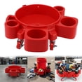 thumbnail image 3 of Qiyester Bucket Dolly with Wheels Portable Detailing Rolling Detailing Wash Pail Stand for Auto Detailing, Car Washing, Garden, Garage (Red), 3 of 10