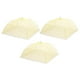 thumbnail image 1 of 3 Piezas Grandes y Altas Cubiertas para Alimentos de Malla de 17" para Exteriores, Cubiertas Protectoras Colapsables para Alimentos, Amarillo, 1 of 6